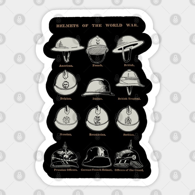 Helmets of the World War 1 Sticker by Distant War